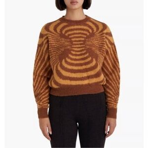 Paloma Wool Optical Illusion Sweater in Brown and Tan